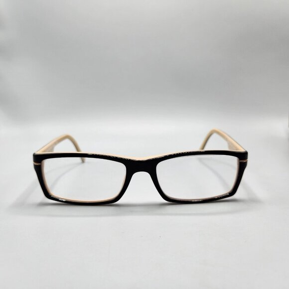 Burberry B2079 Eyeglasses Black Brown Rectangular Full Rim Frame 54-17-140 3199 - Picture 6 of 14